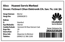 Page 1 Alıcı: Huawei Servis Merkezi Ünvan: FixSmart Cihan