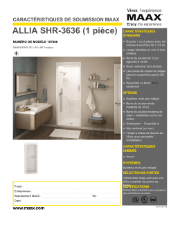 ALLIA SHR-3636 (1 pièce)