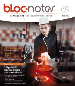 Bloc-notes 2016 - Académie de Rennes