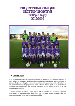 projet pedagogique - Football Club Versailles