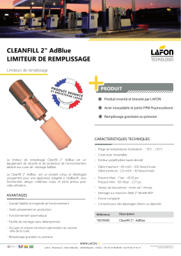 CLEANFILL 2" AdBlue LIMITEUR DE REMPLISSAGE