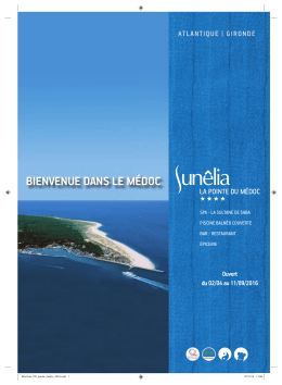 Brochure 2016 - La Pointe du Médoc