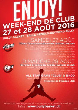 Voir l`affiche du Week-end - Pully