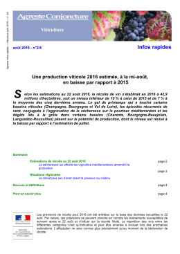 Infos rapides - La France Agricole