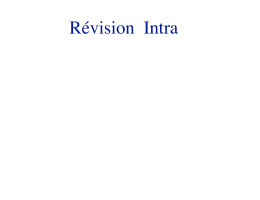 Révision Intra - Université de Montréal