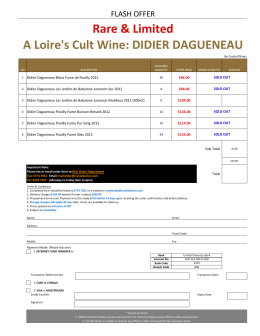A Loire`s Cult Wine - DIDIER DAGUENEAU