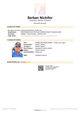 Serban Nichifor - Free