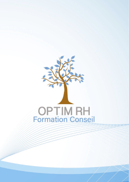 Plaquette - Optim RH