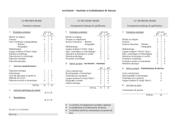 Secrétariat – Tourisme