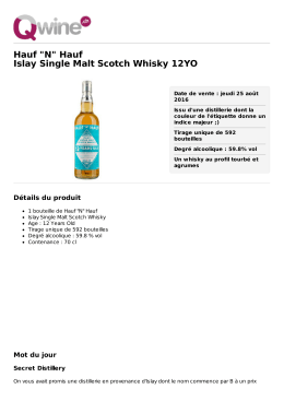Hauf "N" Hauf Islay Single Malt Scotch Whisky 12YO