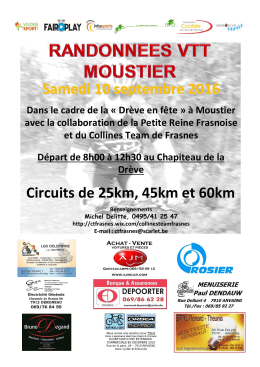 Vtt - Moustier - Fédération Cycliste Wallonie