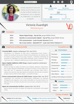 Télécharger mon CV - Victoria Ouardighi