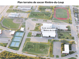 Plan terrains de soccer Rivière-‐du-‐Loup