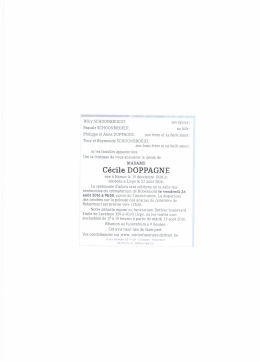 C&eacute;cile dOPPaGNe - ingedachten.be