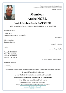 Monsieur André NOËL