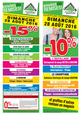 offre spé braderie 28/08