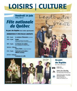 Loisirs/Culture Été 2016
