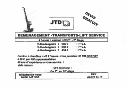 Téléchargez nos tarifs