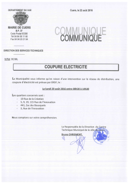 Consulter les lieux concern&eacute;s