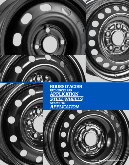 roues d`acier application steel wheels application