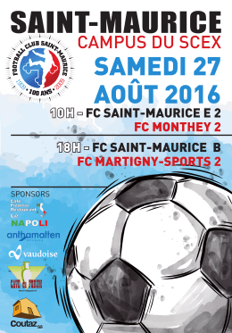FC Saint-mauriCe B FC martigny-SportS 2 - FC St