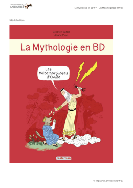 La mythologie en BD #7 – Les Métamorphose d`Ovide © http://www