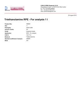Triethanolamine RPE - For analysis 1 l
