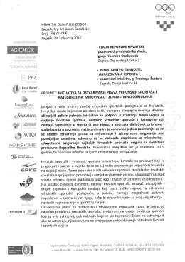Sportaši - Prava na mirovinsko i zdravstveno osiguranje