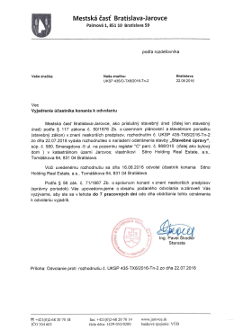 Vyjadrenie &uacute;častn&iacute;ka konania k odvolaniu - UKSP 435_O