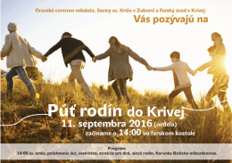 P&uacute;ť rod&iacute;n do Krivej
