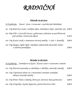 Denné menu 29.08.