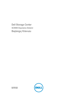 Dell Storage Center SC9000 Depolama Sistemi Başlangıç Kılavuzu