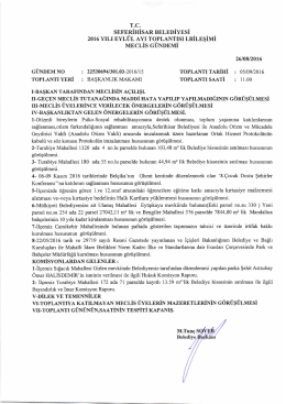 dosyayı indir - Seferihisar Belediyesi