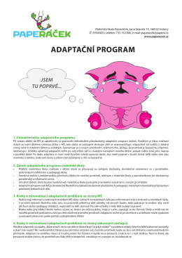 adaptační program