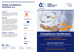 Compliance konferenci - Česká Compliance Asociace