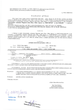 Exekuční příkaz č.j. 97EX 13860/10-16