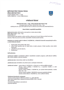 v&yacute;běrov&eacute; ř&iacute;zen&iacute; - mč praha - troja