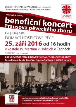 benefiční koncert Prausova pěveckého sboru