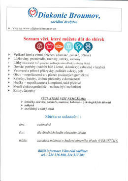 diakonie broumov leták
