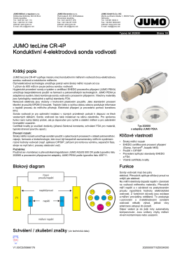 JUMO tecLine CR-4P Konduktivní 4