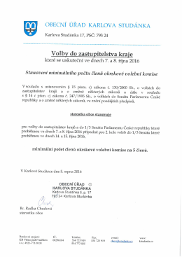 Volby do zastupitelstva kraje