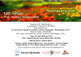 Pozv&aacute;nka na v&yacute;stavu