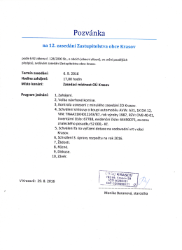 Pozvánka na 12. ZO