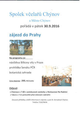 Zájezd Praha
