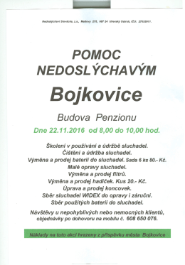 Pomoc nedoslýchavým