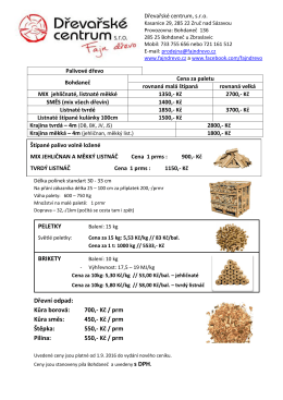 Ceník palivového dřeva - Dřevařské centrum sro | Fajn dřevo