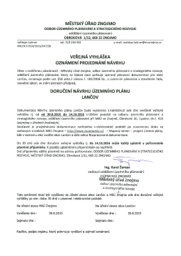 Veřejná vyhláška