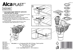 AGV4S - Montážní návod
