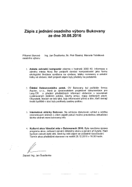 Zápis - Město Nový Bor
