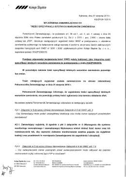 Wyjaśnienia - Koleje Śląskie